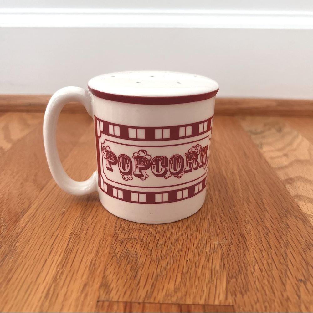 🍿 Williams-Sonoma Ceramic Popcorn Seasoning Shaker – Red & White – Never used
